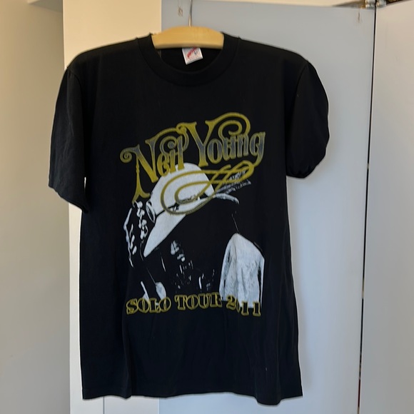 Jerzees Tops - Neil Young Solo Tour 2011 Shirt Size Medium